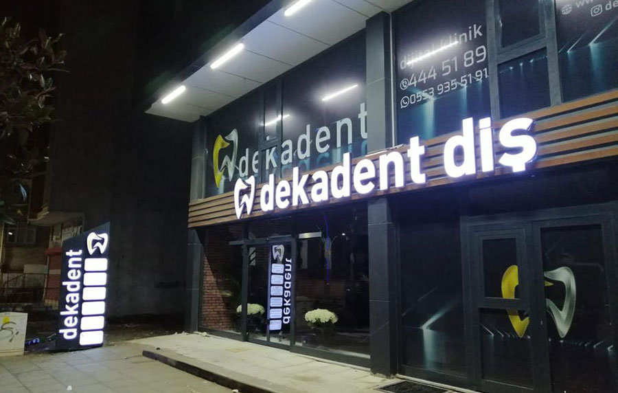 Pleksi Kutu Harf Tabela